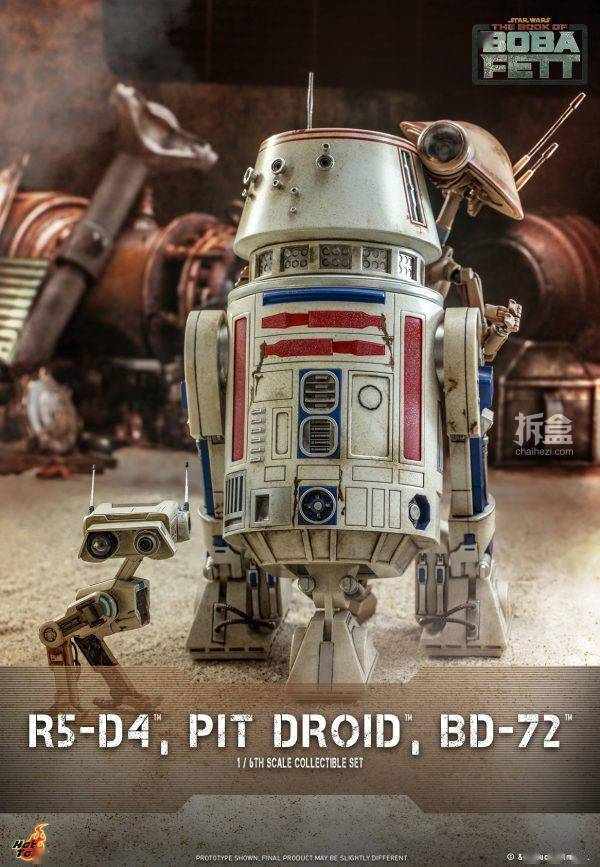 Hot Toys 《波巴·费特之书》R5-D4, 维修机器人(Pit Driod) & BD-72 1:6比例珍