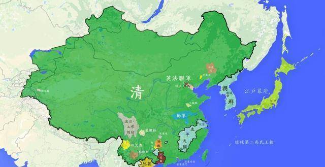 太平天国鼎盛时期的国土面积有多大，与清廷相比如何？