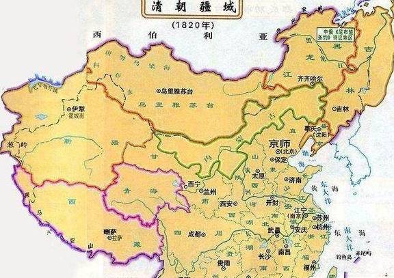 清朝内地十八省，陕甘、苏皖、两湖本一家