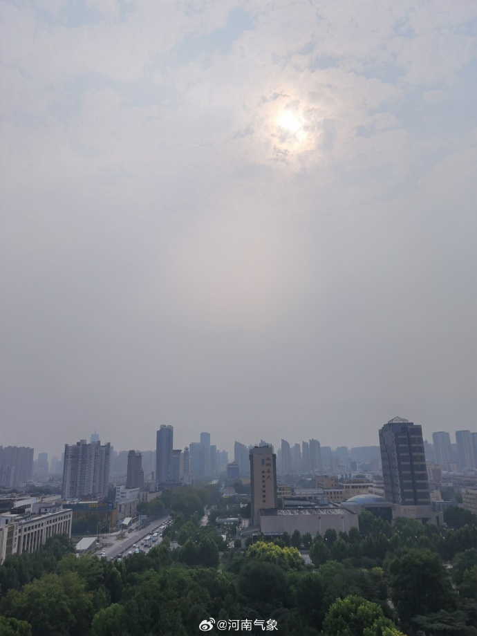 河南郑州开封商丘等地局部将有大雨并伴有强对流天气