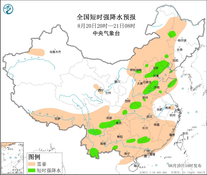 内蒙古黑龙江河北河南湖北湖南等地将有强对流天气