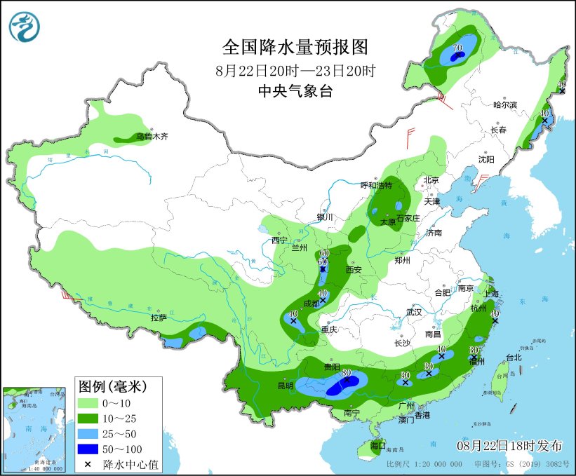 四川盆地将有较强降雨 局地有雷暴大风或冰雹