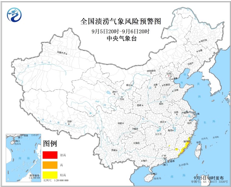 渍涝风险预报：福建江西广东等地发生渍涝风险较高