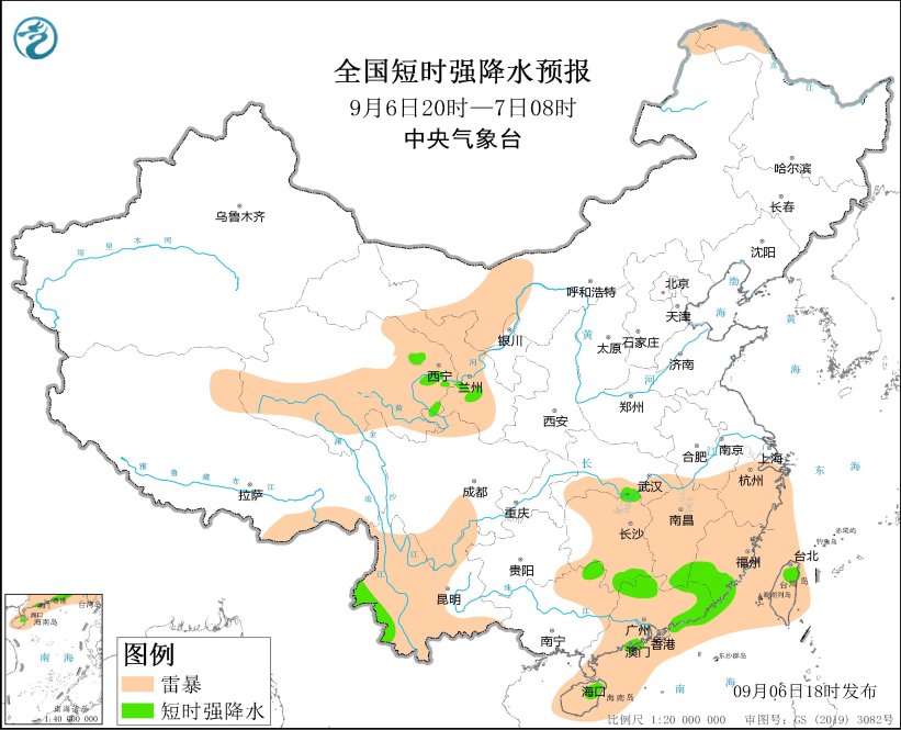 广东广西福建青海等地将有强对流天气