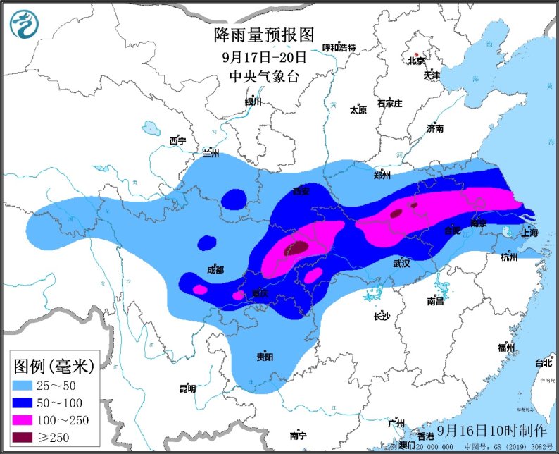 四川盆地至淮河流域将有强降雨 警惕暴雨和局地强对流灾害