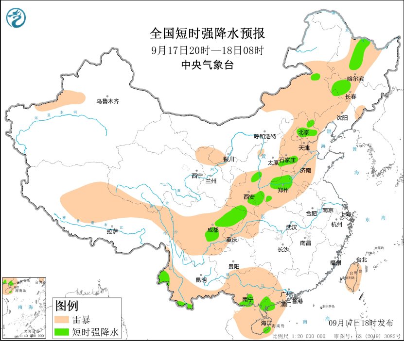 辽宁吉林河南山东等地将有强对流天气